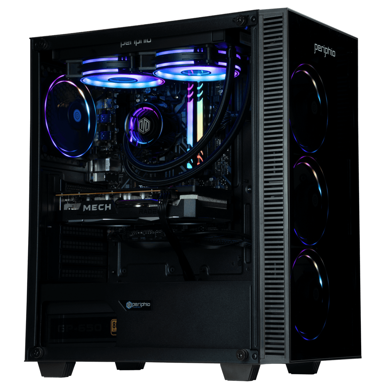 XP League 6650 XT Prebuilt High-End Gaming PC - VR Ready Computer - AMD Ryzen 5 5600X - RX 6650 XT